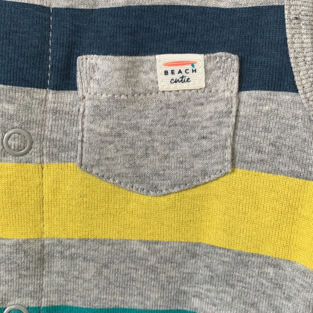 Carter’s Baby Boys Striped Snap-Up Sleeveless Romper